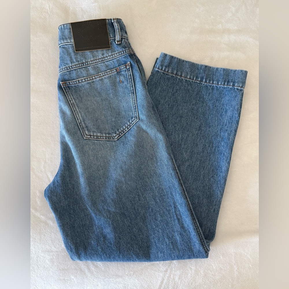 Sportmax Jeans Women Blue Jeans Wide Leg Straight 26